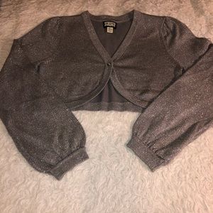 Crop Cardigan SPARLING Silver
